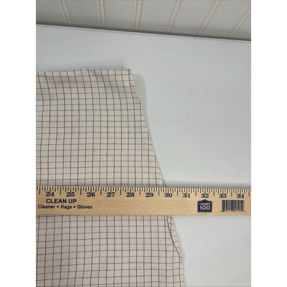 ClayBrooke Men 32 / 33 Button Down Tan Plaid Shirt Long Sleeves - Picture 8 of 9